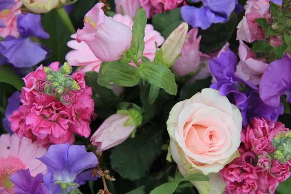 Mixed floral arrangement in pink