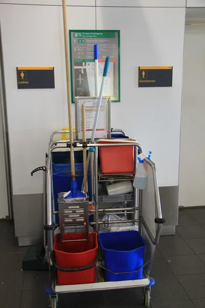 Cleaning equipment trolley