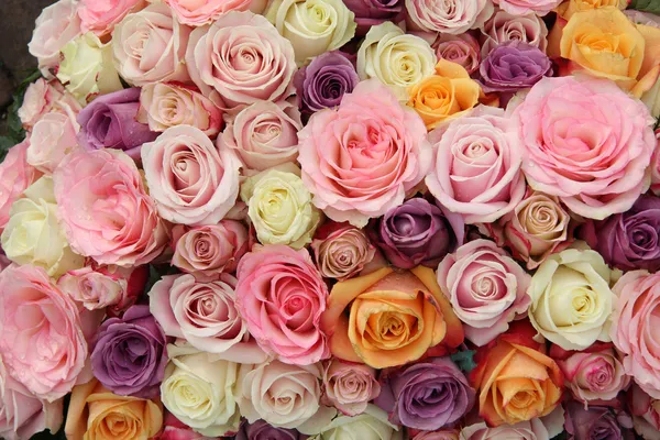 Pastel wedding roses
