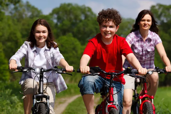 Active family biking