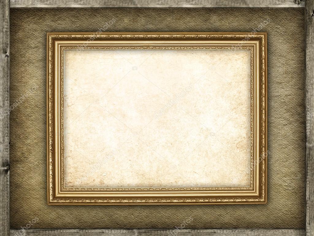 Vorlage bilderrahmen auf leinwand und holz hintergrund ...