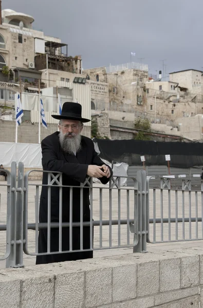 Jerusalem, Israel - December 09, 2011: Old Jew near Western Wall