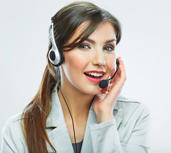 Woman customer service worker