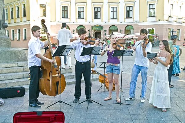 Chamber music ensemble in the street