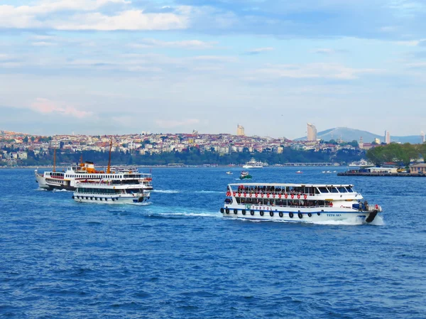 Intensive traffic in the Bosphorus