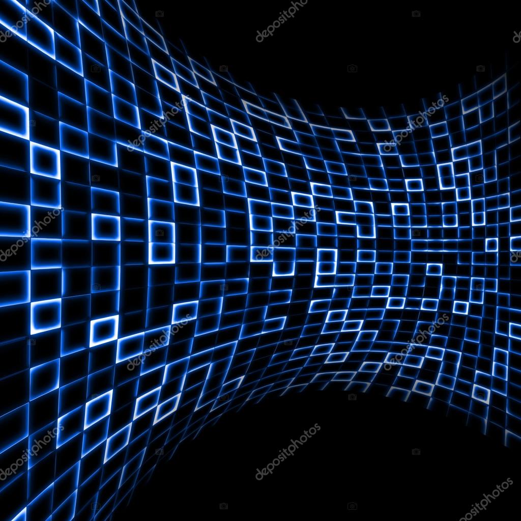 Abstract dark blue background of futuristic shape — Stock Photo