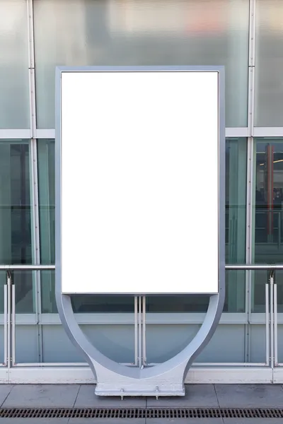 Blank billboard or poster in city