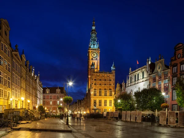 Town Hall at night in Gdansk