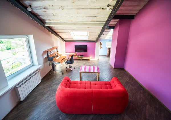 Living room in a mountain house