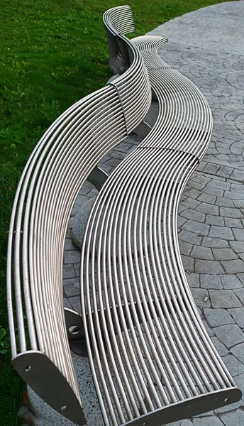 A metal bench in Istambul