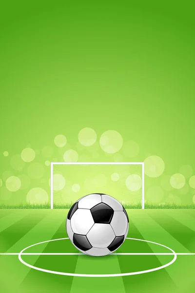 Soccer Ball on Green Background