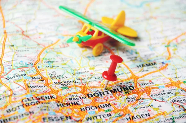 Dortmund , Germany  map airplan