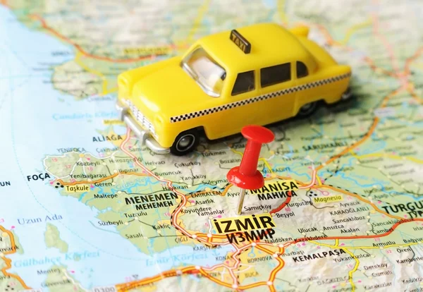 Izmir ,Turkey  map taxi