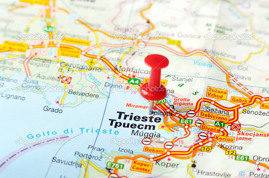 Triest Karte Triest Karte