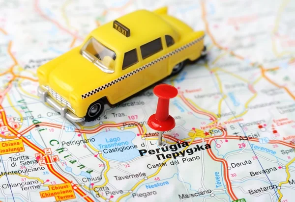 Perugia  Italy map taxi