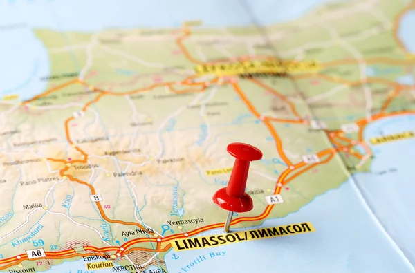 Limassol  Cyprus  map