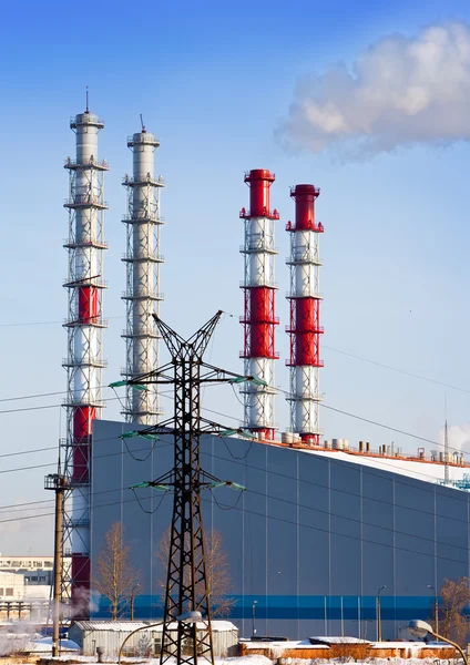 New unit of combined heat and power plant — Stock Photo #14046843