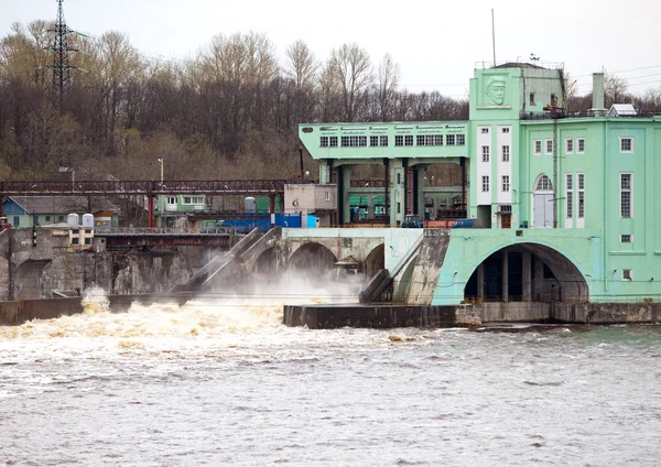 Volkhov HYDROELECTRIC POWER station-hydro power station on river Volkhov, Russia