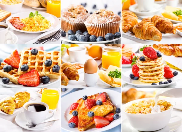 Breakfast collage