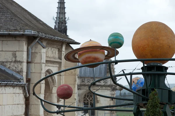 The dummy of the solar system in Amboise. .Valley of the river Loire. France