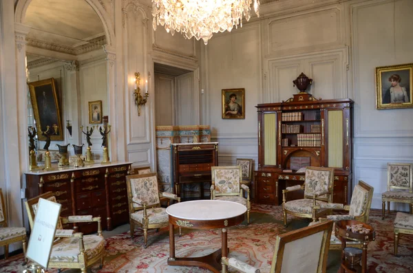 In style kept rooms in the castle Valencay. Loire Valley. France