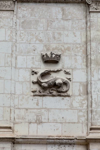 The Salamander, Emblem of François I . Castle of Blois. Loire valley, France