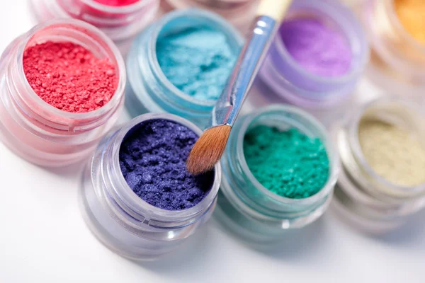 Colorful mineral eyeshadows
