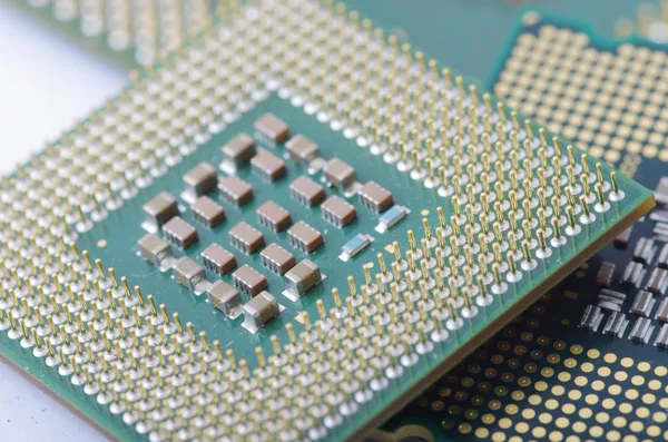 Computer processor close up