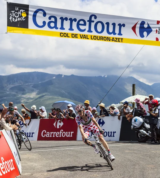 COL DE VAL LOURON-AZET, FRANCE, JULY 07, 2013: Pierre Roland