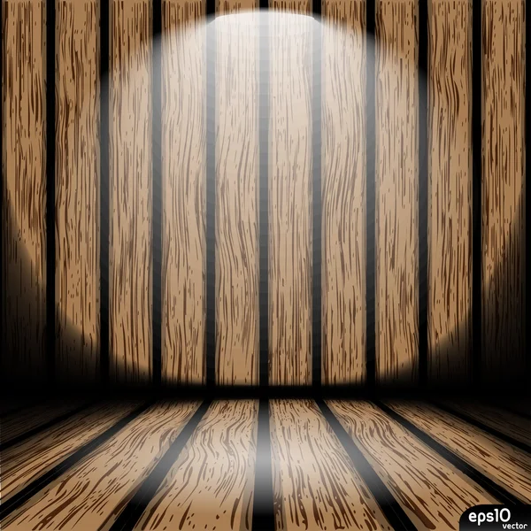 Vector wooden room