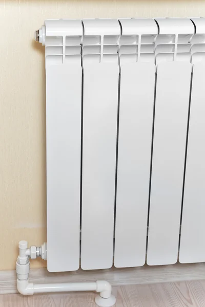 Heating white radiator radiator.