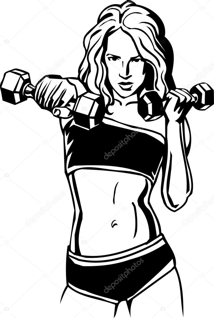 clipart female fitness - photo #7