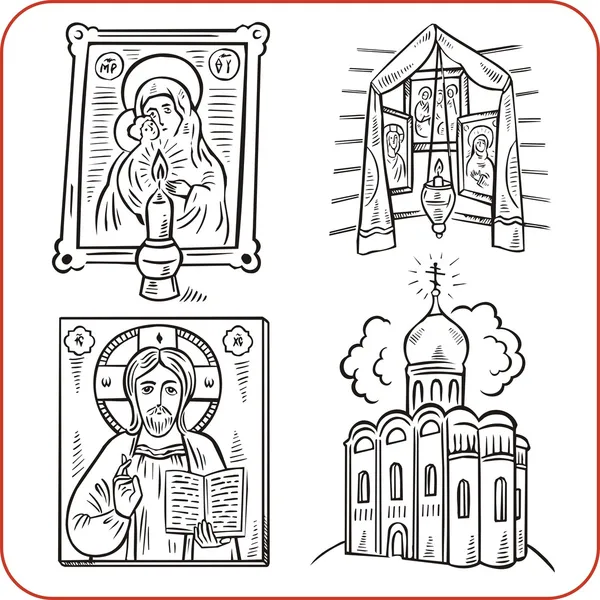 Orthodox religion - vector illustration.