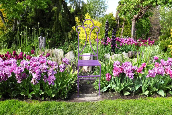 Relaxation area in a garden