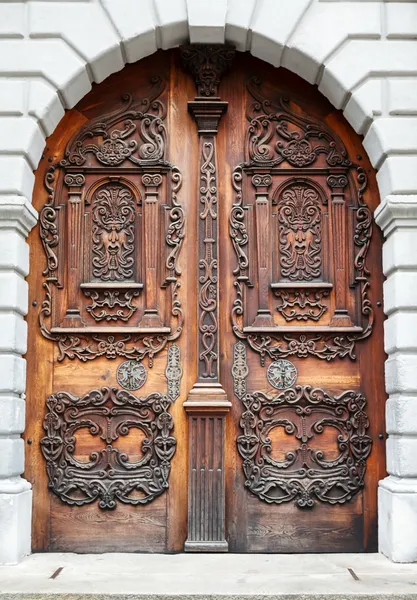 Old wooden door