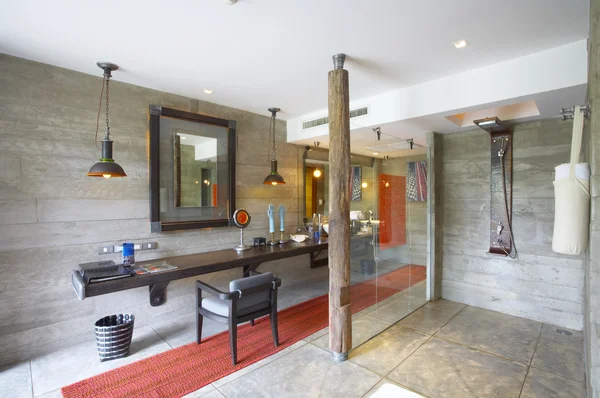 View of nice mixed style bath room Interior