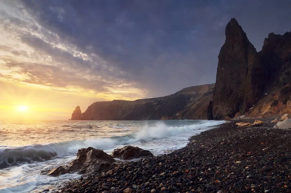 Evening at the sea