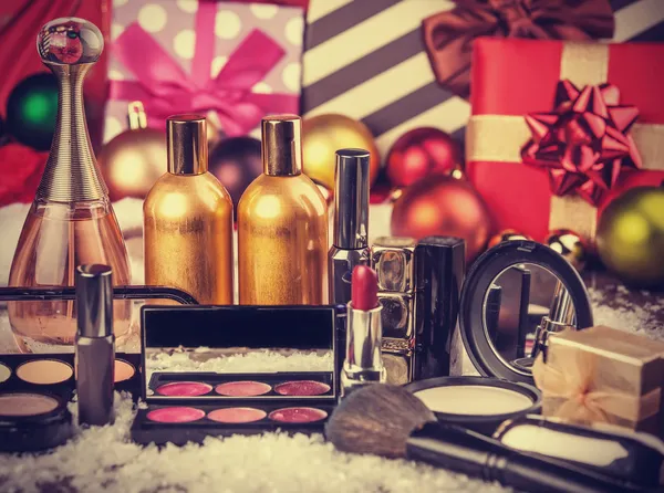 Cosmetics on christmas gifts