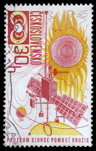 Stamp printed in Czechoslovakia, Space exploration