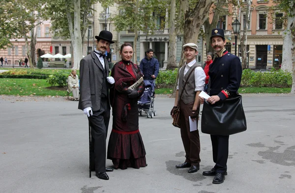 The event Zagreb Time Machine, there was a promenade of the old city costumes