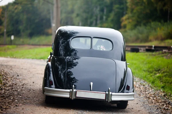 Black vintage car