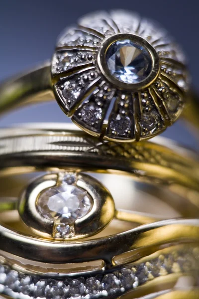 Rings with diamonds