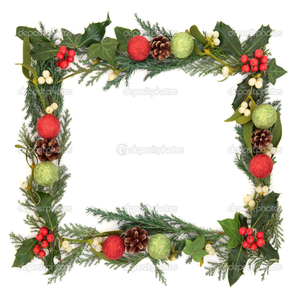 Weihnachten Schmuckrahmen — Stockfoto © marilyna 31502475