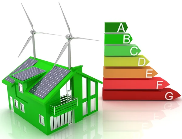 House energy saving concept