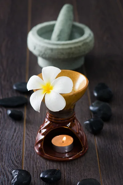 Frangipani spa and aroma therapy treatment with hot rocks