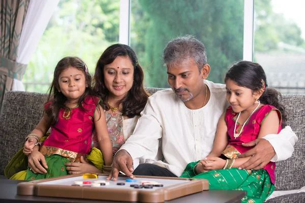 Happy indian family enjoying quality time