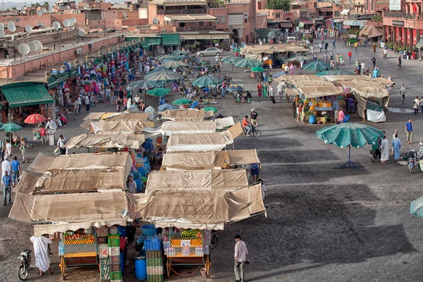 Market in the famous public square, in Marrakech, Morocco on Dec. 24, 2012.