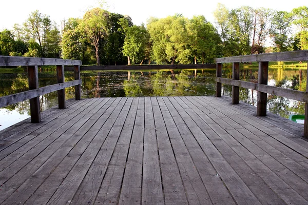 A small bridge on the lake