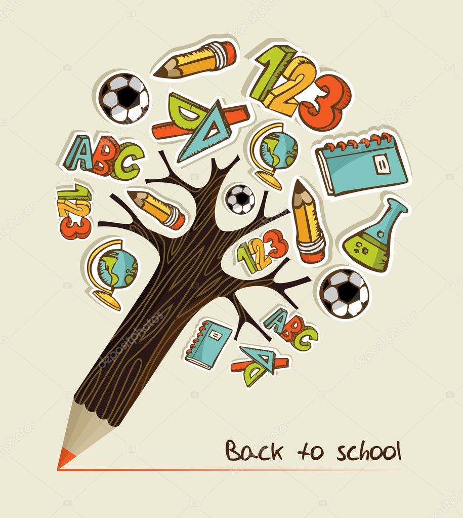 school clipart tree - photo #6