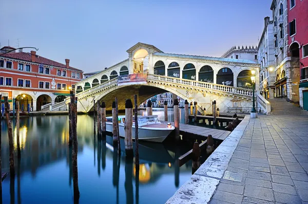 Morning Rialto Bridge in Venice